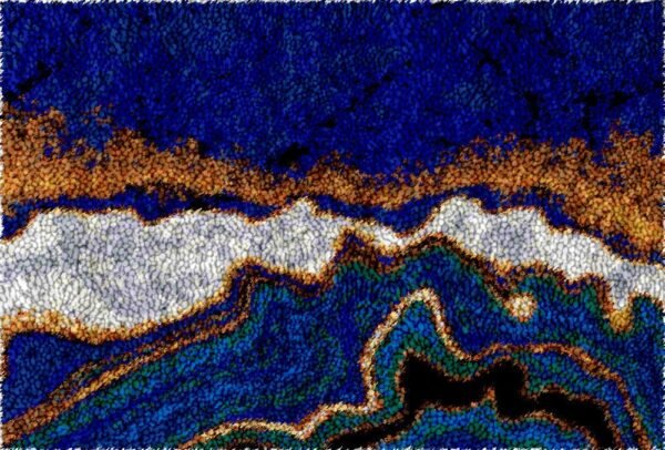 Golden Waves - Latch Hook Rug Kit