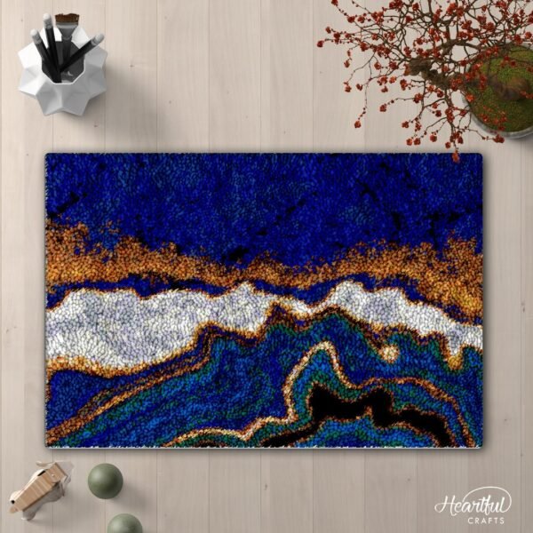 Golden Waves - Latch Hook Rug Kit