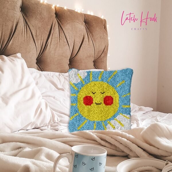 Good Morning - Latch Hook Pillow Kit