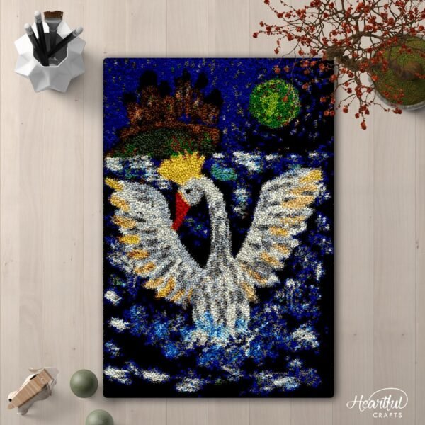 Graceful Swan - Latch Hook Rug Kit