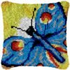 Great Butterfly - Latch Hook Pillow Kit