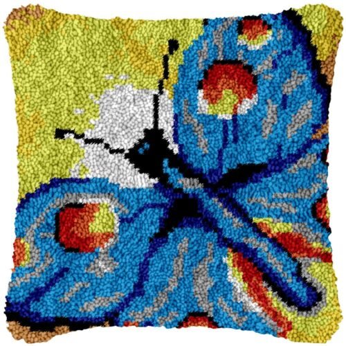Great Butterfly - Latch Hook Pillow Kit