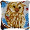 Great White Owl - Latch Hook Pillow Kit