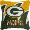 Green Bay Packers - Latch Hook Pillow Kit