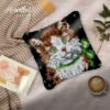 Green Bowtie - Latch Hook Pillow Kit