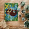 Hanging Sloth - Latch Hook Rug Kit