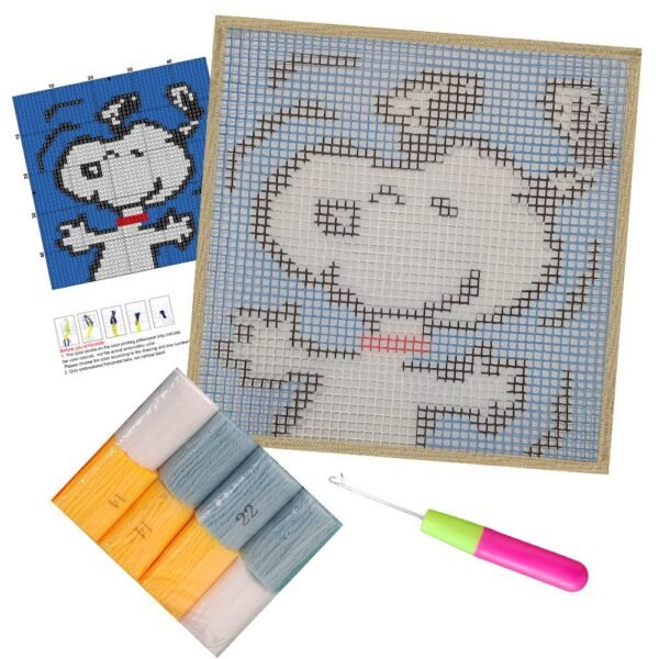 Happy Snoopy - Latch Hook Kit for Kids