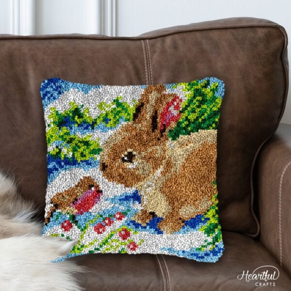 Hello Friend - Latch Hook Pillow Kit
