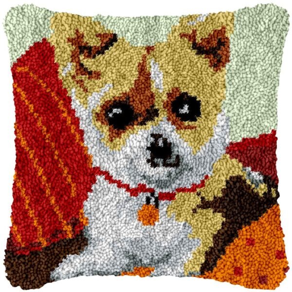 Hey Chihuahua - Latch Hook Pillow Kit