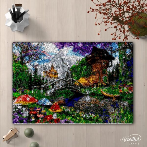 Hobbit Town - Latch Hook Rug Kit