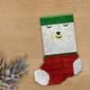Holiday Bear - Latch Hook Stockings Kit