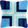 Ice and Indigo - Latch Hook Pillowcase Kit