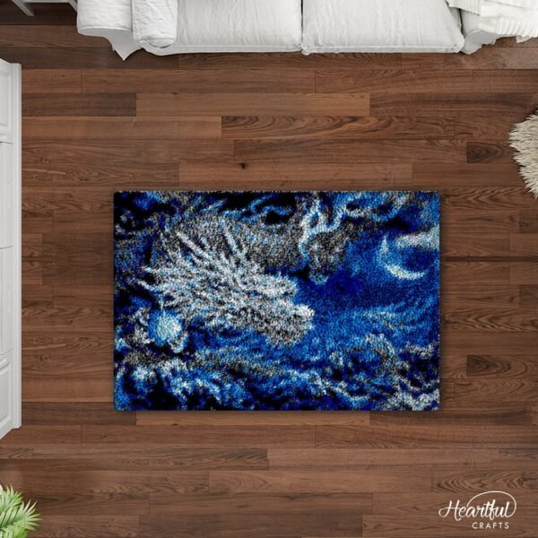 Ice Dragon - Latch Hook Rug Kit