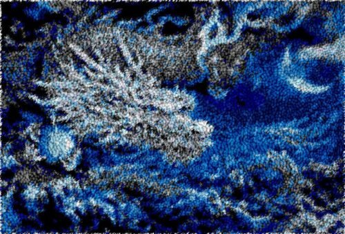 Ice Dragon - Latch Hook Rug Kit