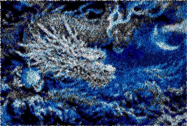 Ice Dragon - Latch Hook Rug Kit