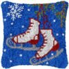 Ice Skate Baby - Latch Hook Pillow Kit