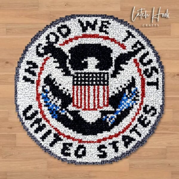 In God We Trust - Latch Hook Rug Kit