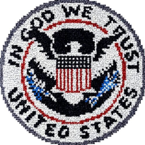 In God We Trust - Latch Hook Rug Kit