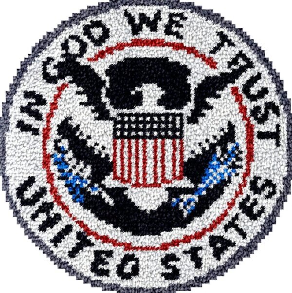 In God We Trust - Latch Hook Rug Kit
