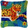In the Jungle - Latch Hook Pillow Kit