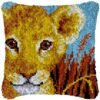 Innocent Cub (Sky Blue) - Latch Hook Pillow Kit