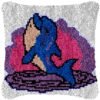 Jumping Dolphin - Latch Hook Pillow Kit