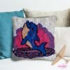 Jumping Dolphin - Latch Hook Pillow Kit