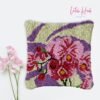 Lavish Orchids - Latch Hook Pillow Kit