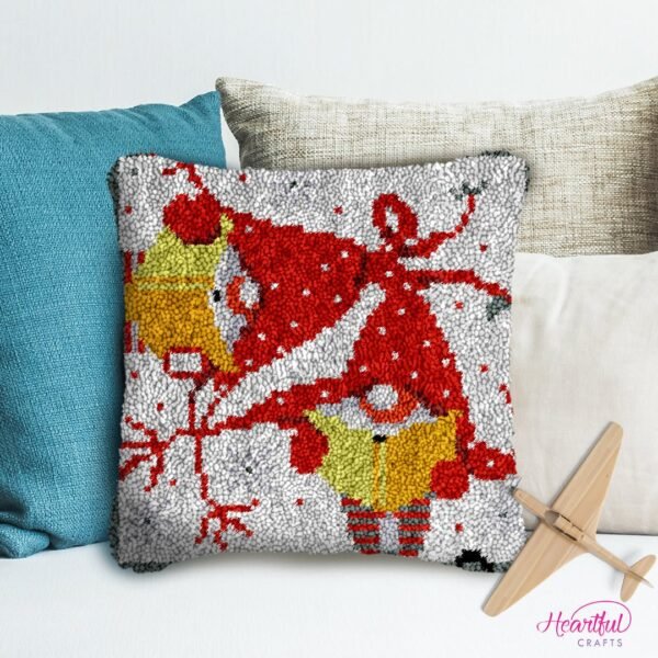 Little Gnomes - Latch Hook Pillow Kit