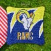 Los Angeles Rams - Latch Hook Pillow Kit