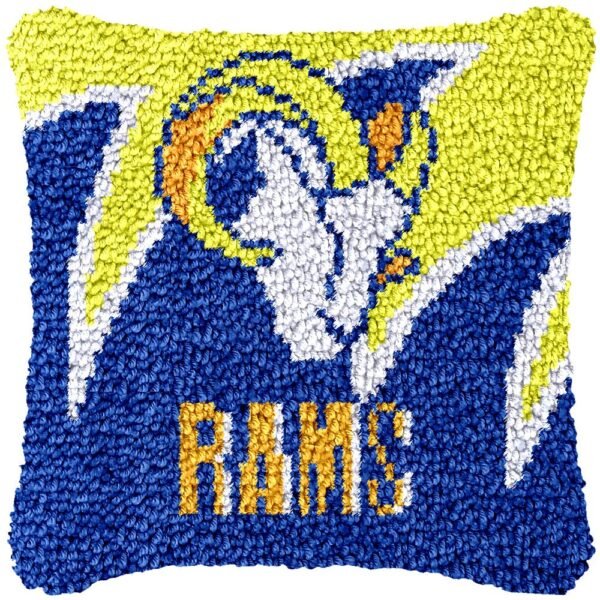 Los Angeles Rams - Latch Hook Pillow Kit