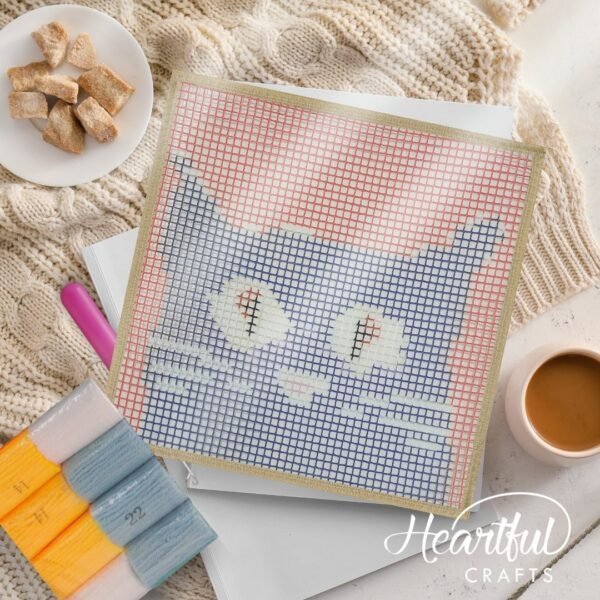 Lost Cat - Latch Hook Kit for Kids