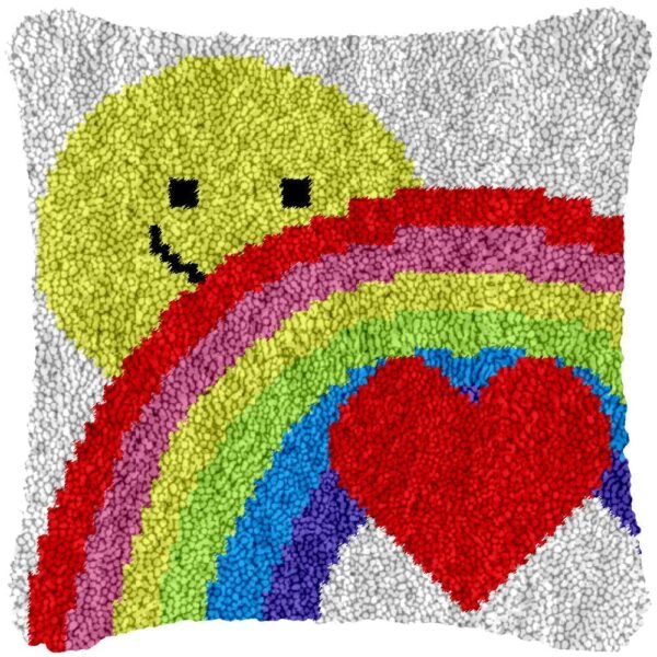 Love for All (Pink) - Latch Hook Pillow Kit