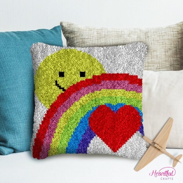 Love for All (Pink) - Latch Hook Pillow Kit