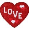 Love Heart - Latch Hook Rug Kit