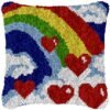 Love in the Clouds - Latch Hook Pillow Kit