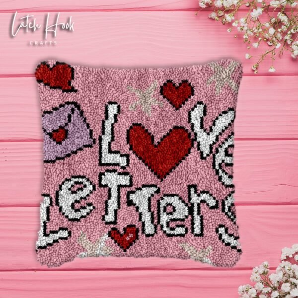 Love Letters - Latch Hook Pillow Kit