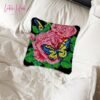 Lovely Pink Blossoms - Latch Hook Pillow Kit