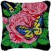 Lovely Pink Blossoms - Latch Hook Pillow Kit