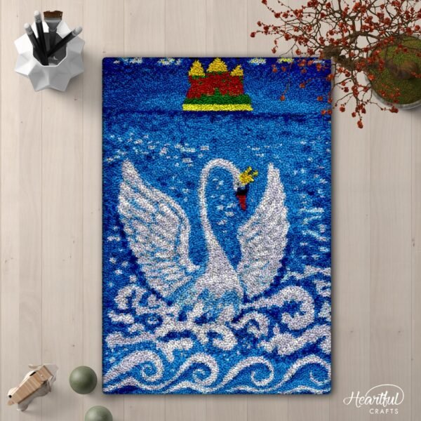 Majestic Swan - Latch Hook Rug Kit