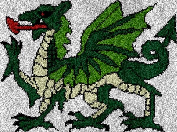 Marching Dragon - Latch Hook Rug Kit