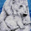 Maternal Polar Bear - Latch Hook Rug Kit