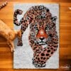 Menancing Jaguar - Latch Hook Rug Kit