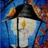 Midnight Lantern - Latch Hook Rug Kit