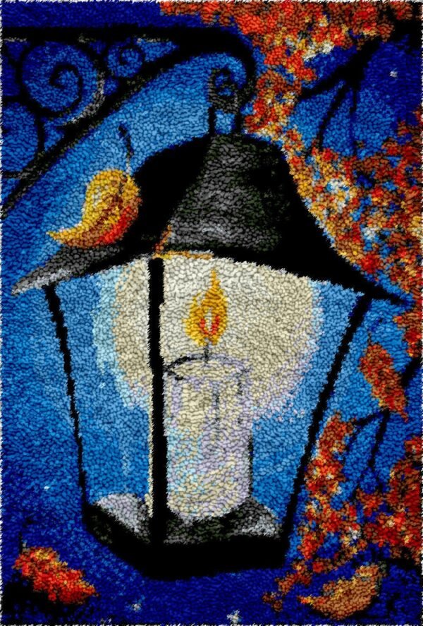 Midnight Lantern - Latch Hook Rug Kit