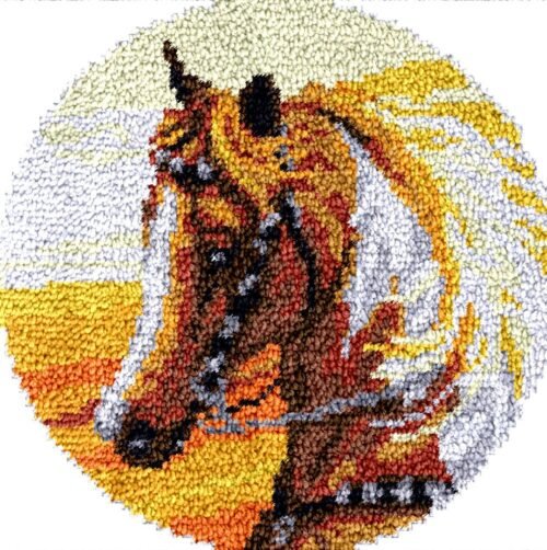 Mighty Horse - Latch Hook Rug Kit