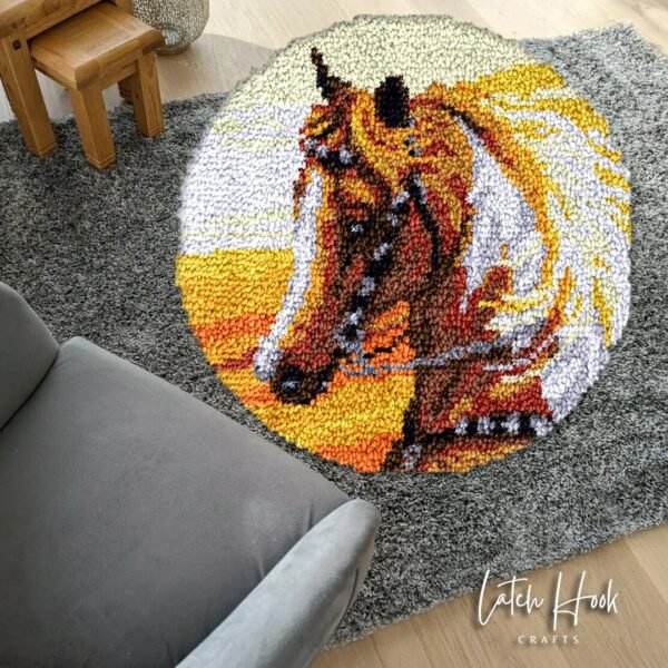 Mighty Horse - Latch Hook Rug Kit