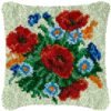 Mixed Bouquet - Latch Hook Pillow Kit