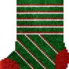 Mixed Stripes - Latch Hook Stockings Kit