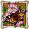 Monarch Butterfly - Latch Hook Pillow Kit